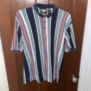 Vintage; Birch Bay mens polo shirt: size large